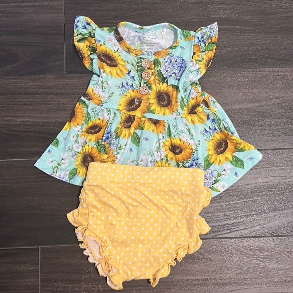 Posh Peanut Sunny Peplum 3-6M